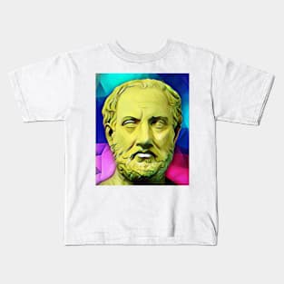 Thucydides Colourful Portrait | Thucydides Artwork 7 Kids T-Shirt